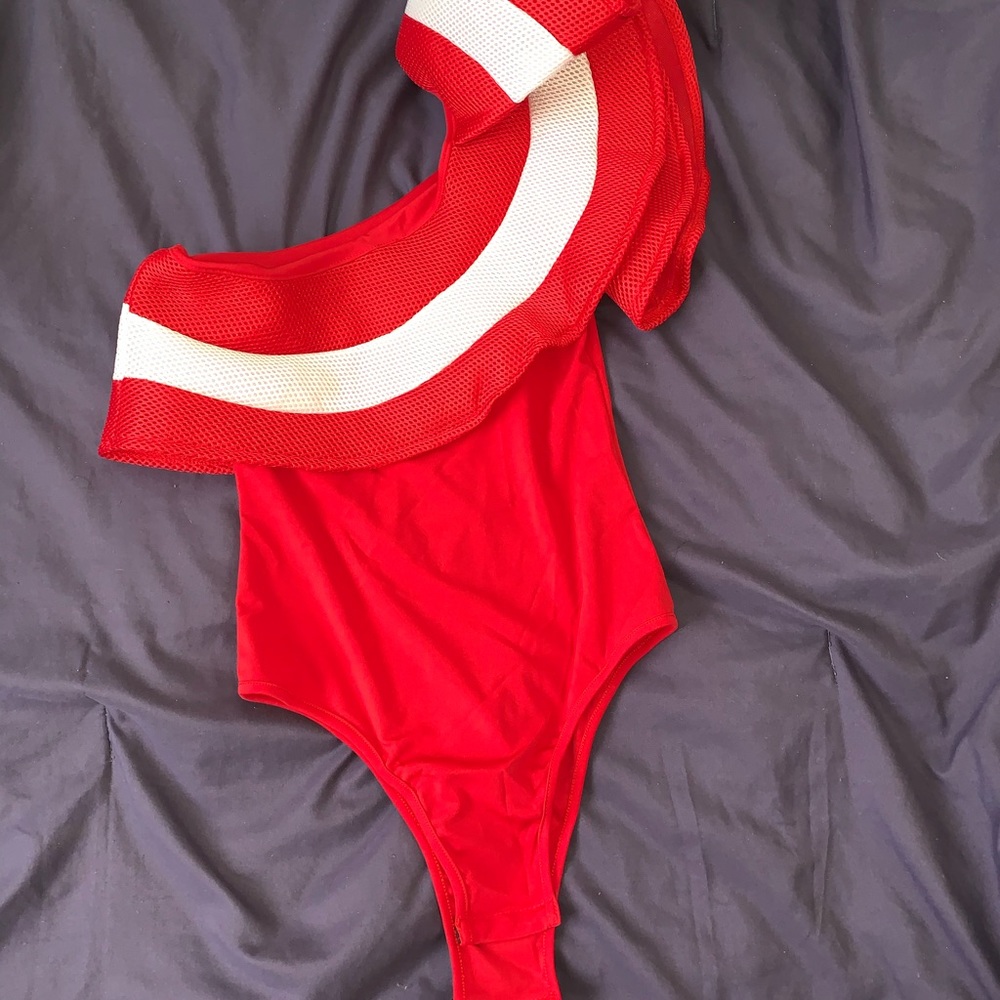 Mesh top bodysuit,
